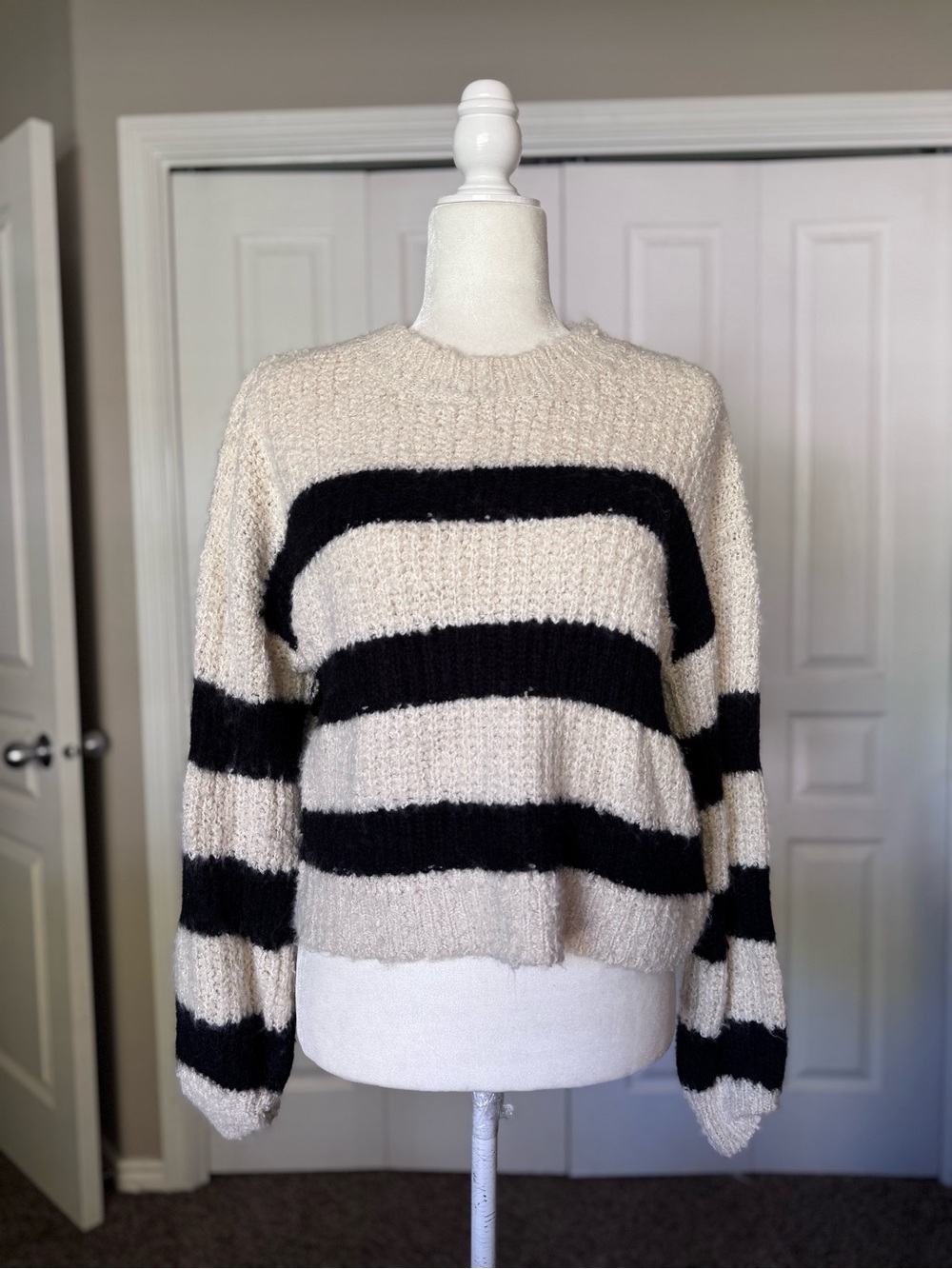 Women's Striped Crewneck Sweater size Small
